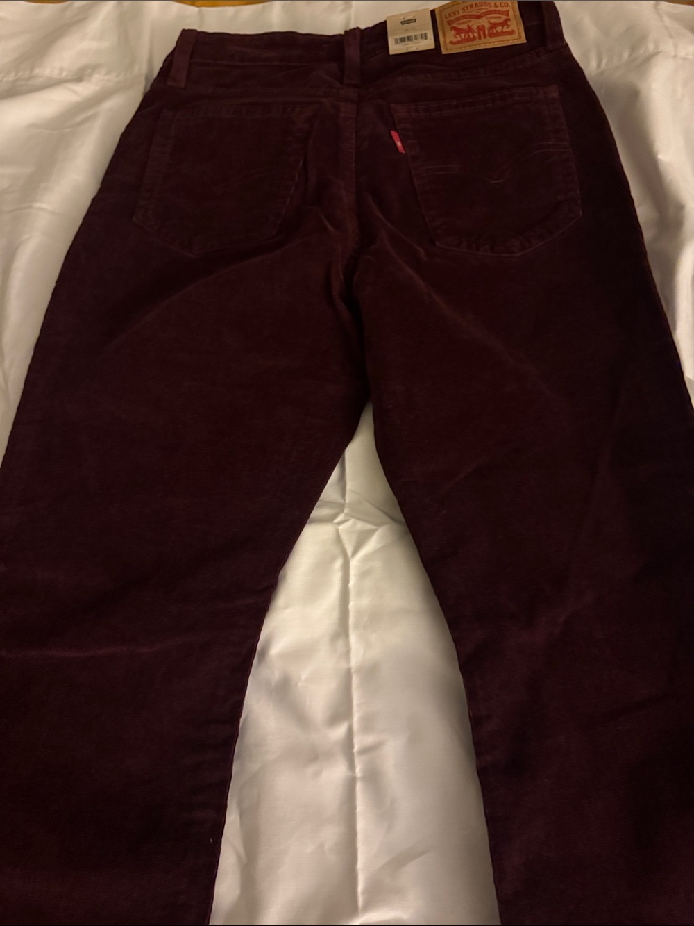 Levi's Men's Corduroy Pants in Burgundy